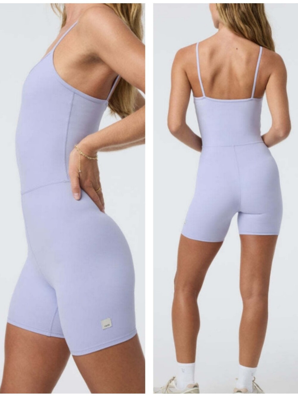 Vuori AllTheFeels Onesie NWT Lavender Mist Performance Stretch Athletic Yoga Gym - Picture 2 of 14